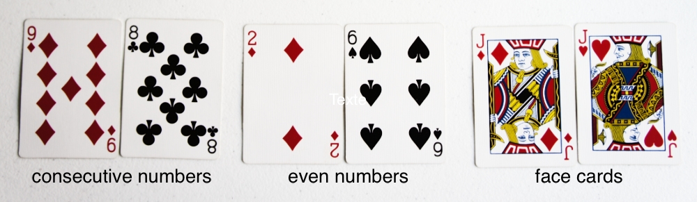 3 pairs of cards